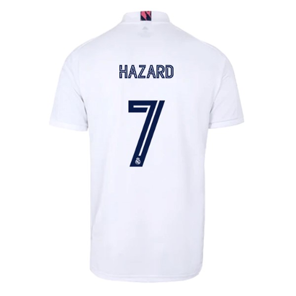 Camiseta Real Madrid Primera Equipación NO.7 Hazard 2020-2021 Blanco